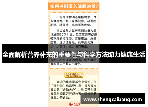 全面解析营养补充的重要性与科学方法助力健康生活