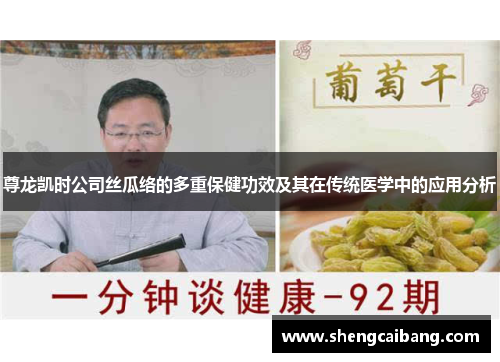尊龙凯时公司丝瓜络的多重保健功效及其在传统医学中的应用分析